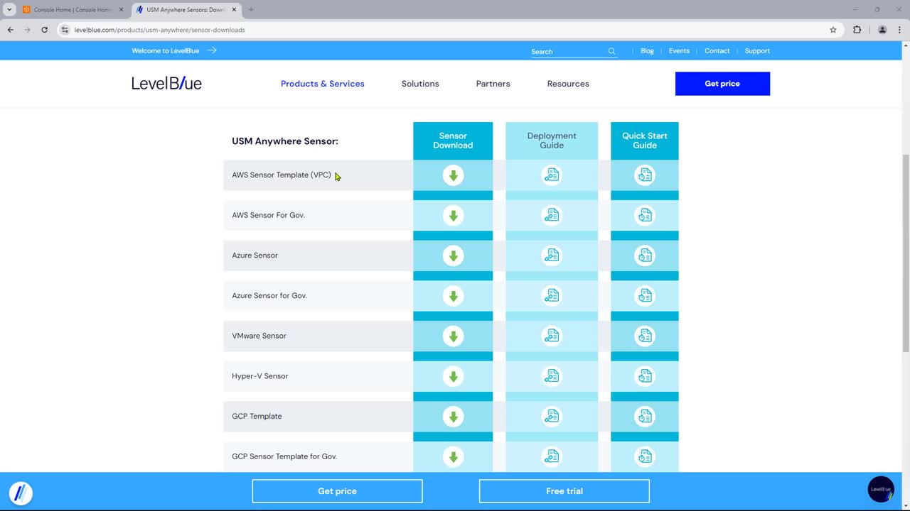 AWS Sensor Demo